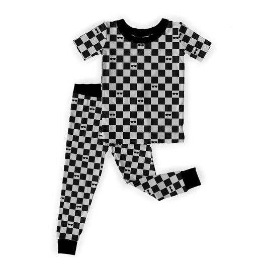 Checks - Two Piece, Short Sleeve Set